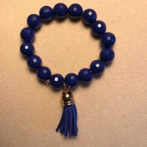 Bracelet with Tassel Dark‎ Blue